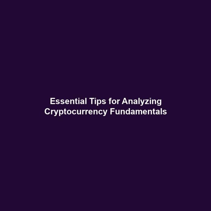 Essential Tips for Analyzing Cryptocurrency Fundamentals