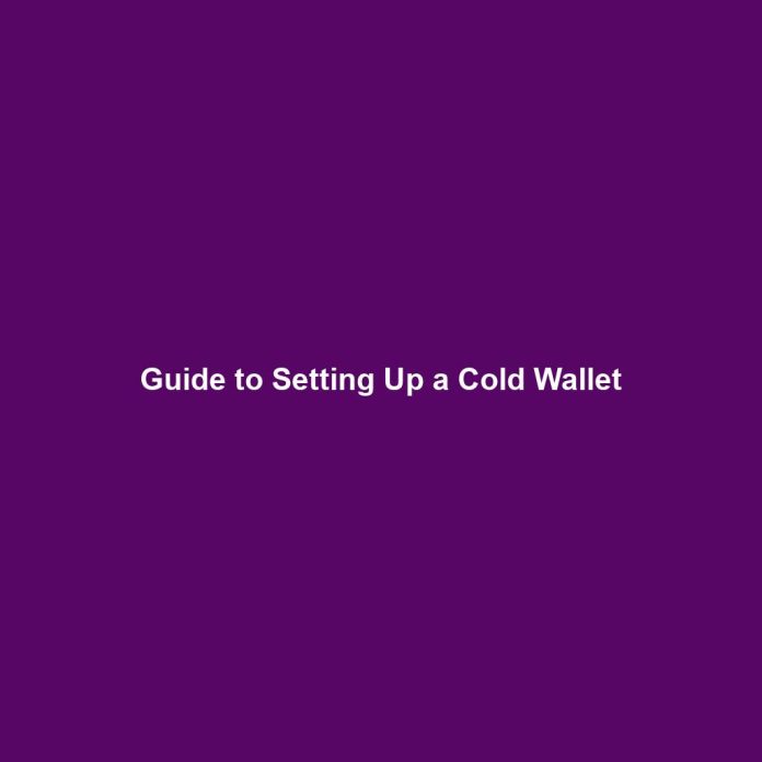 Guide to Setting Up a Cold Wallet