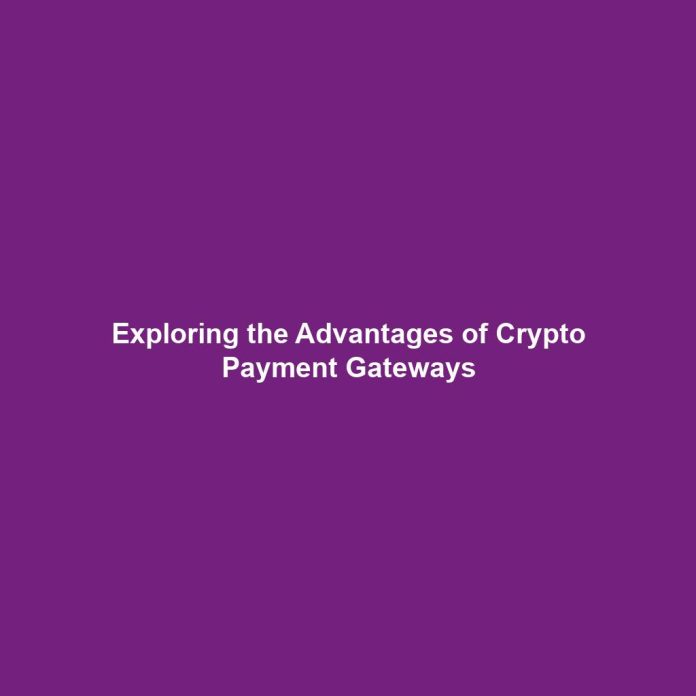 Exploring the Advantages of Crypto Payment Gateways